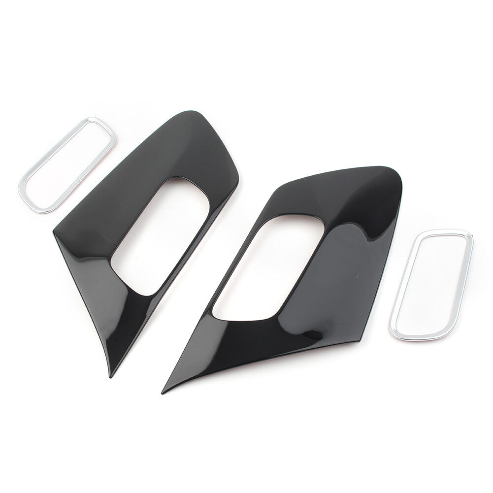 Interior Door Handle Bowl Cover Frame Trim ABS Black Fit for Toyota Sienta 2016-2018