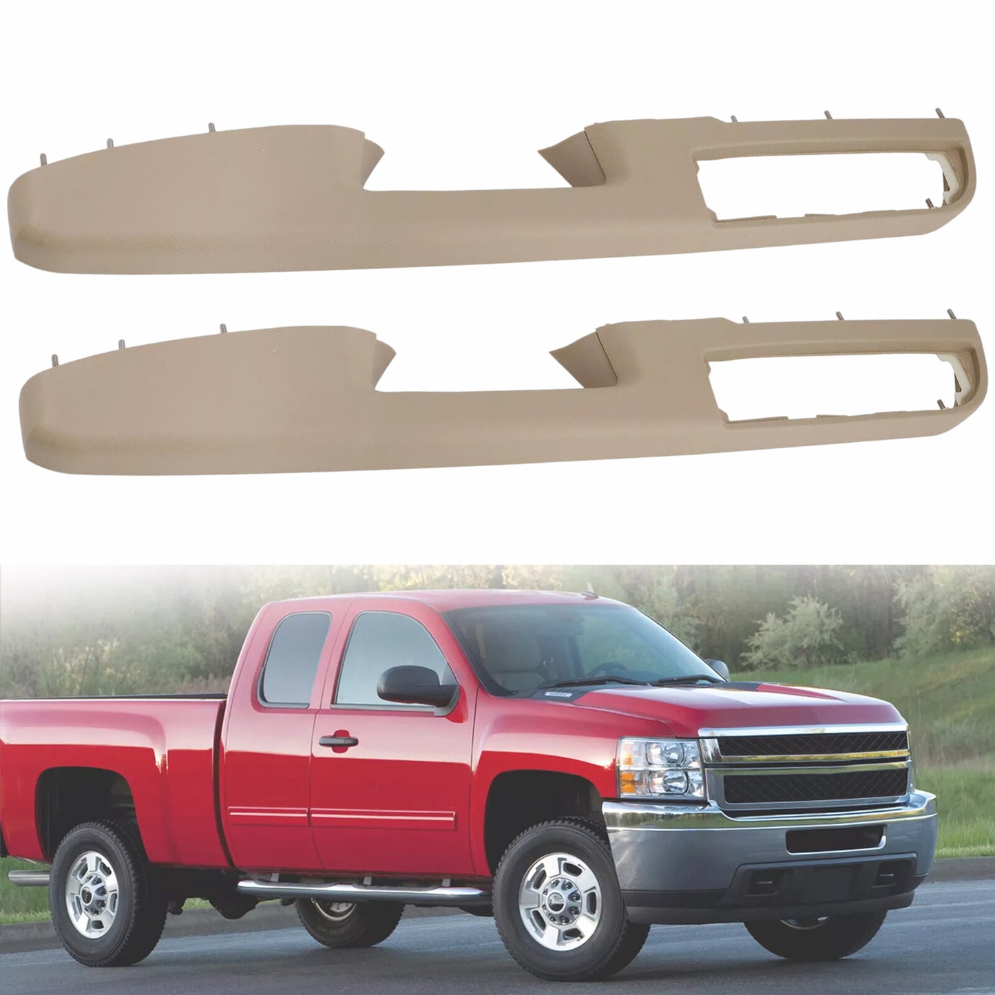 80995 Front Door Armrest Repair For 10-13 Tahoe Silverado Tan Left RightO7