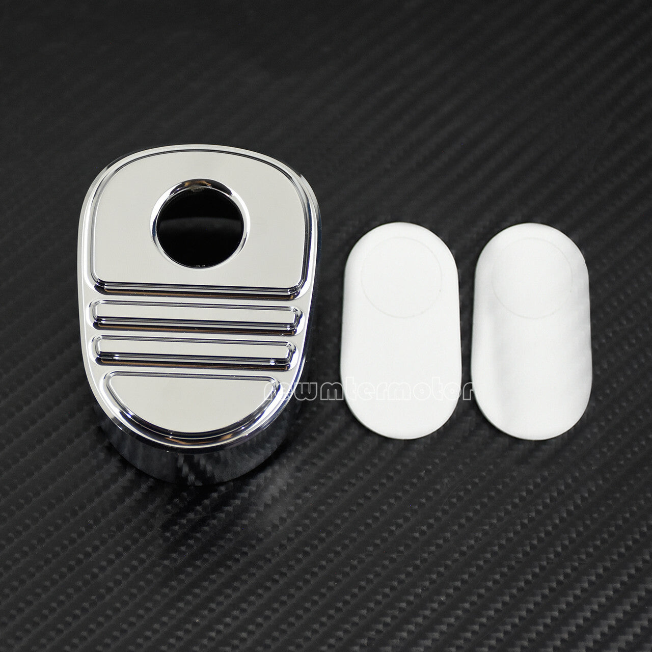 Chrome Stripe Ignition Switch Cover Fit for Harley Touring Road Street Tri Glide