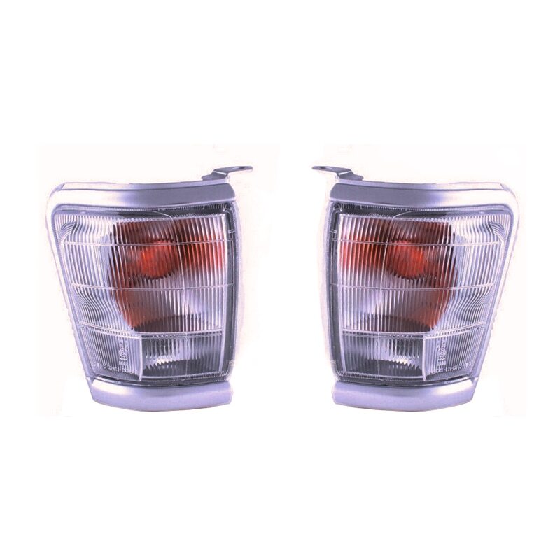 Left turn signal light trim for Toyota Hilux 1997-2001 vehicles.