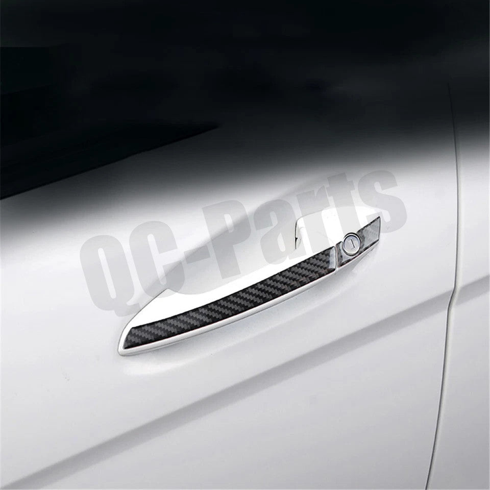 Carbon fiber door handle cover trim for Mercedes-Benz C-Class W204 2007-2014