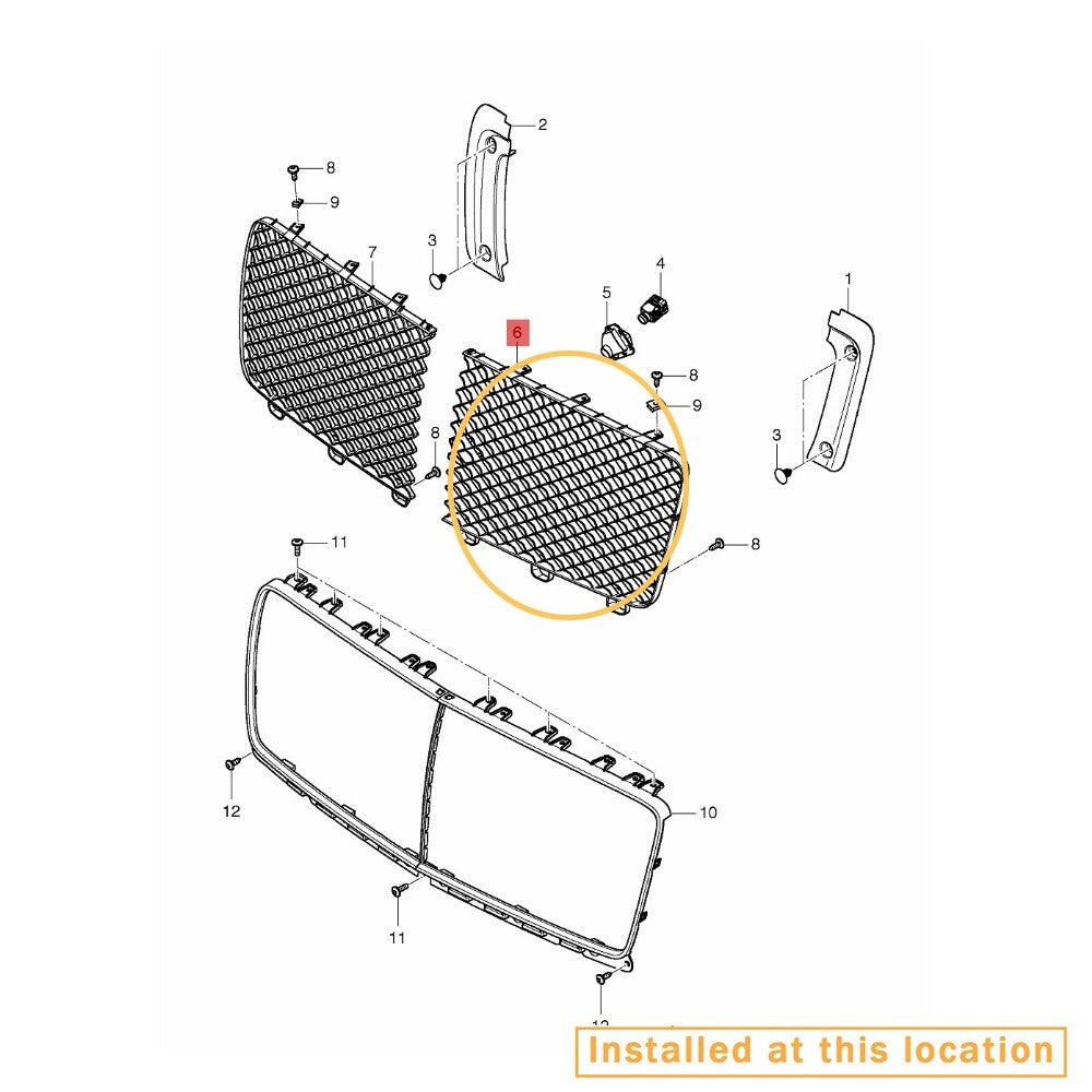 Suitable for Bentley radiator grille left equipment manufacturer 36A853683F
