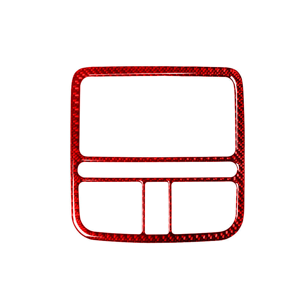 Red Carbon Fiber Overhead Console Frame Cover Trim for Hyundai Azera 2006-2011