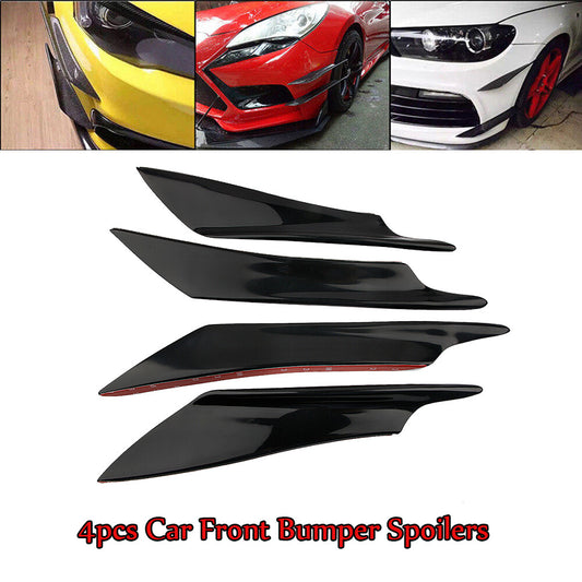 4-piece universal combat air blade front lip lower bumper body boiler Valance Chin