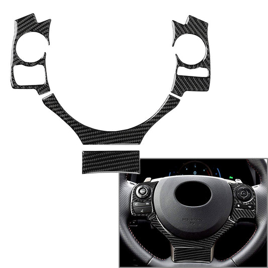 Carbon Fiber Steering Wheel Cover Trim Fit for LEXUS IS250 NX200 200t 300h 2014-2017