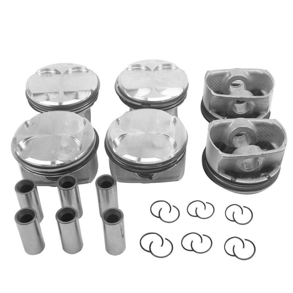 Engine Overhaul Rebuild Kit  6x Pistons Rings Kit for BMW 328i 530i N52 3.0L