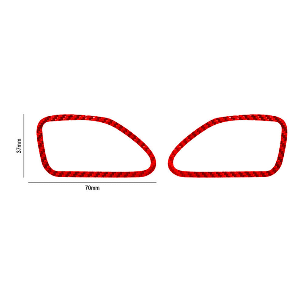 14Pcs Red Carbon Fiber Dashboard Panel Cover Trim Kit for Chrysler 200 2011-2014