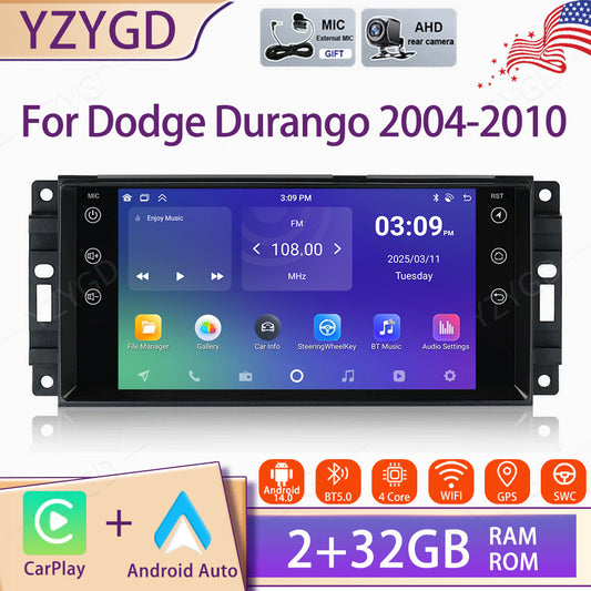 7 for Dodge Durango 2004-2010 Android Auto Carplay Car Stereo Radio GPS WIFI