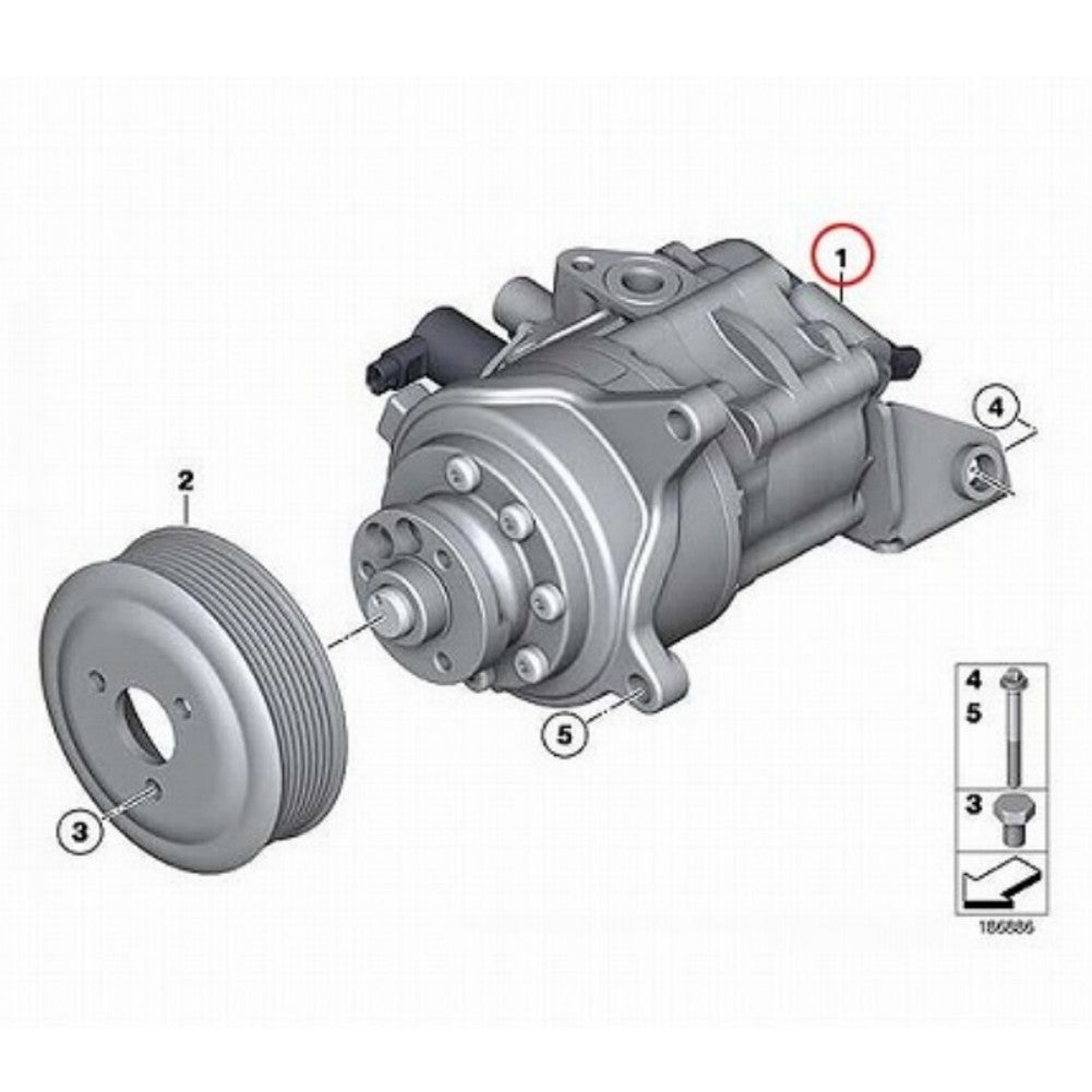Tandem Pump for BMW 760i 760LI 07-22