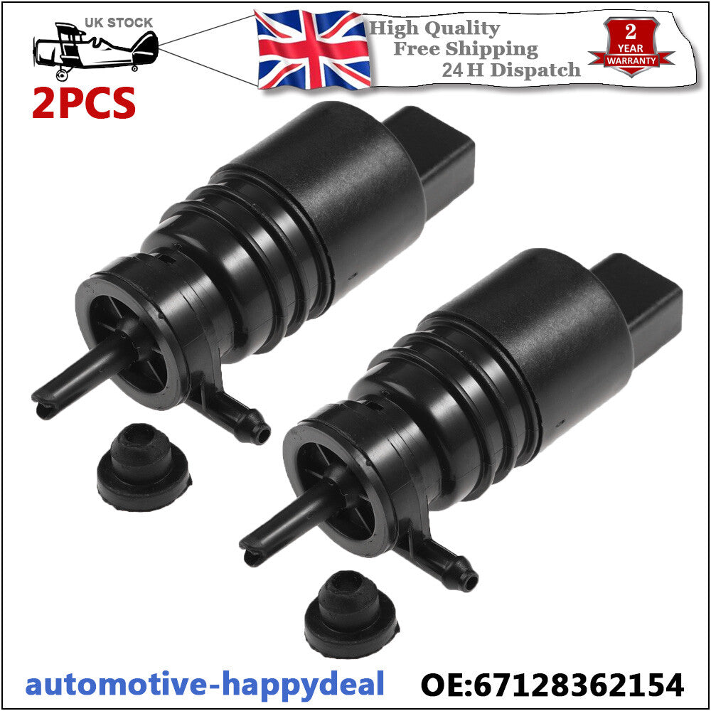 2X FRONT WINDSCREEN WASHER PUMP for BMW E46 1  3 SERIES 5  7 SERIES