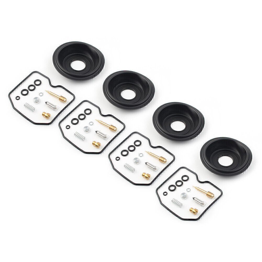 for Kawasaki 750R 1000R 4 Sets Carburetor Rebuild Kit  Plunger Vacuum Diaphragm