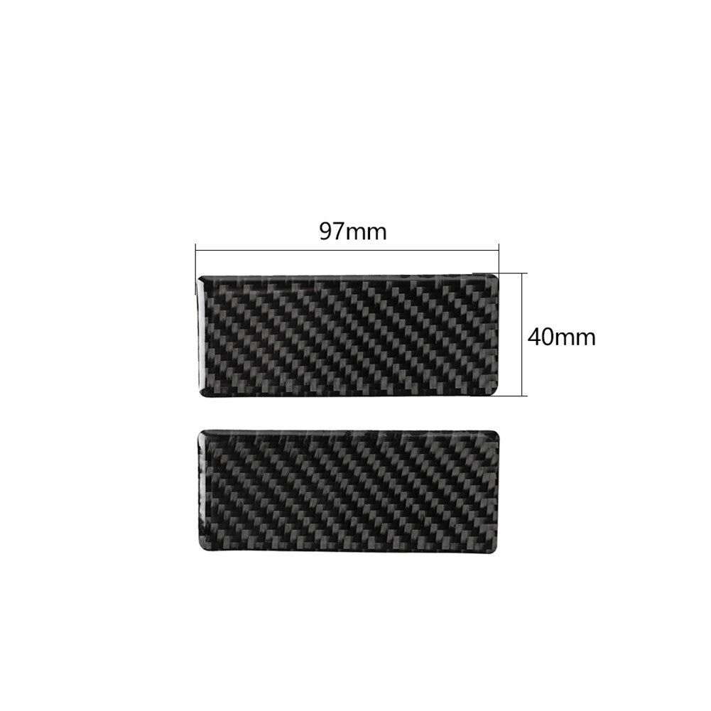 Car Rear ashtray Cover Trim Interior Carbon Fiber Sticker for Audi Q7 2016-2019