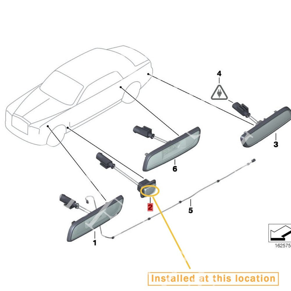 Suitable for Rolls-Royce for Phantom 13-17 fender light cover housing right : 63130304316