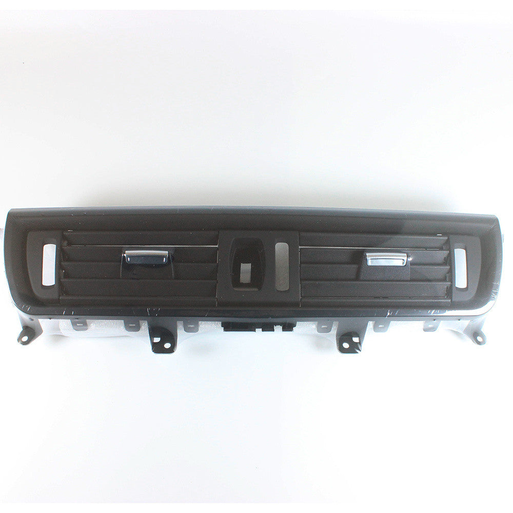 The DASH AC grille at the center of the front air vents is suitable for BMW 520i, 528i, 535i, F10, F11, and models 64229166885-.