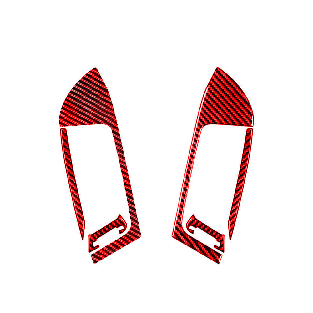 Red Carbon Fiber Central Air Outlet Cover Trim For Silverado for GMC for SIERRA 2014-18