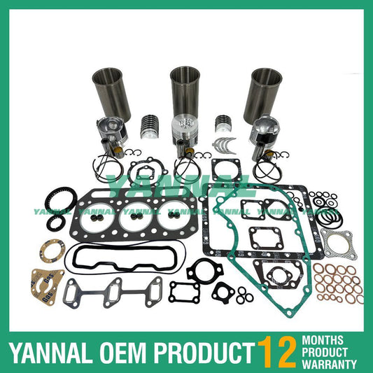 New 3T75HA Overhaul and Rebuild Kit with Shims and Bearings for Yanmar 3T75HA Engines