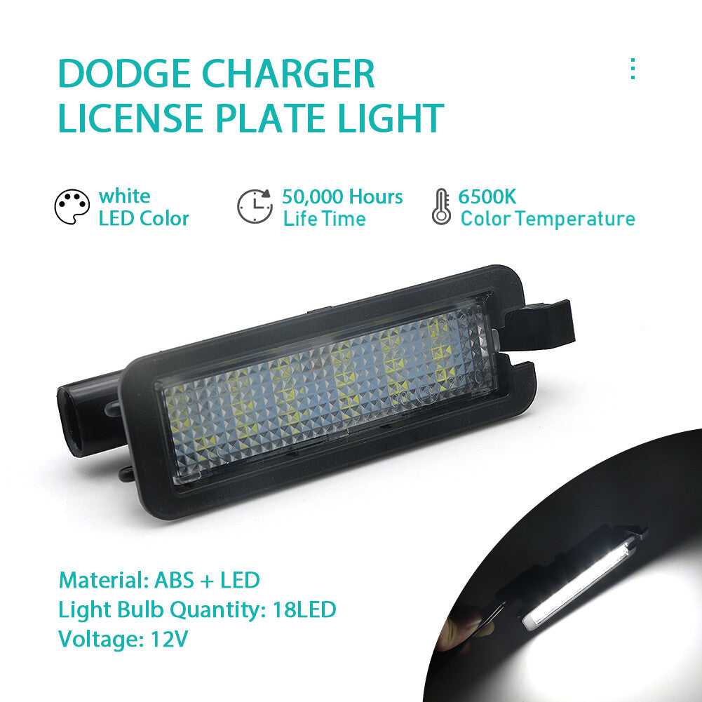 for Jeep Compass 2017-2020 1 Pcs Car LED Number License Plate Light Lamps
