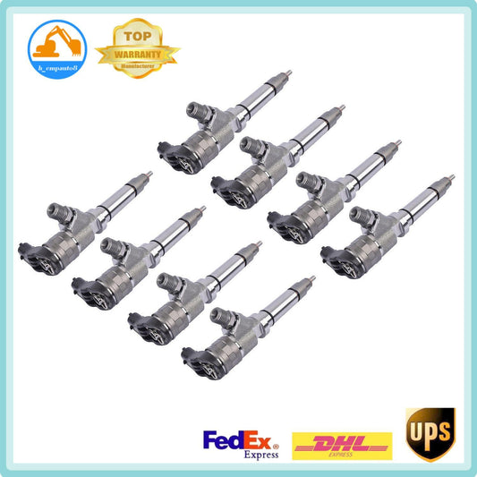 Diesel Injectors X8 for Chevy 2006-2007 6.6L 0986435521 Savana for Sierra 2500 3500
