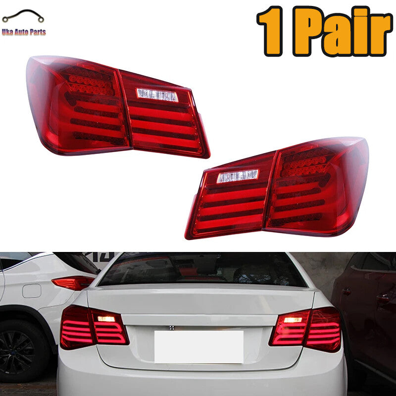for Chevrolet for Cruze 2009-2015 LED Tail Light TailLamp DRL Rear Brake Lamp Red