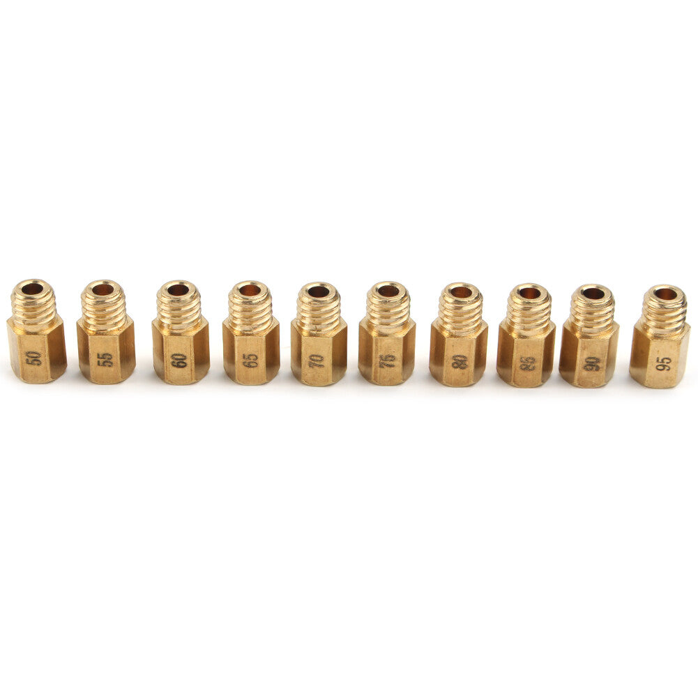10Pcs Carburetor Main Jet Fit FOR VM/TM/TMX AX100 50-95