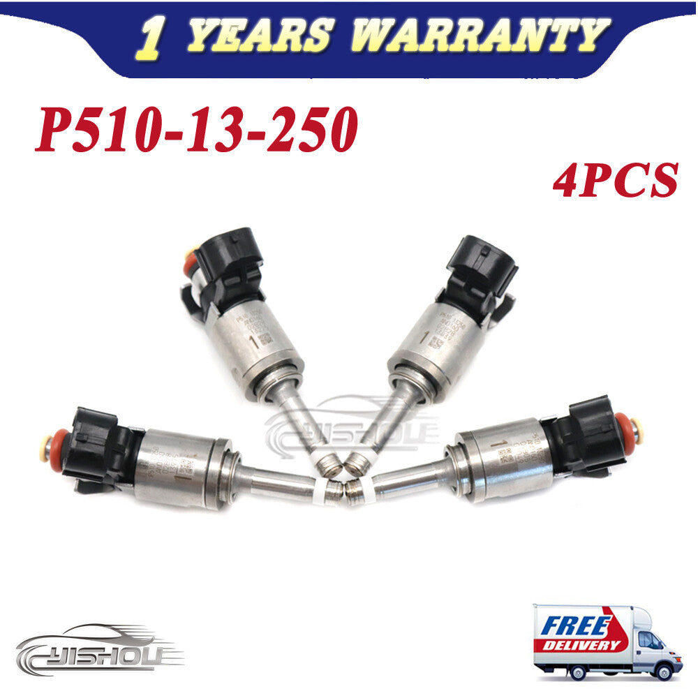 Lot Fuel Injector P510-13-250 AN0160-01U09 4PCS for Mazda MX-5 CX-3 for Mazda 3