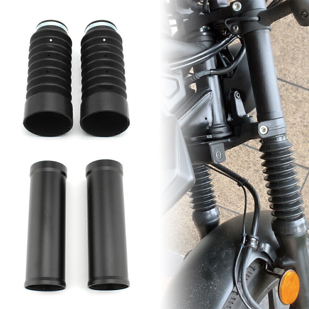 2x Front Fork Shock Cover Gaiters Boot for Honda Rebel CMX300 CMX500 2020-2022