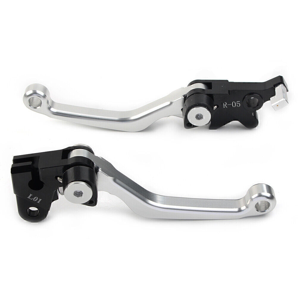 CNC Pivot Brake Clutch Levers SILVER Fit for Honda XR250 1995-07 XR400 Aluminum 2PCS