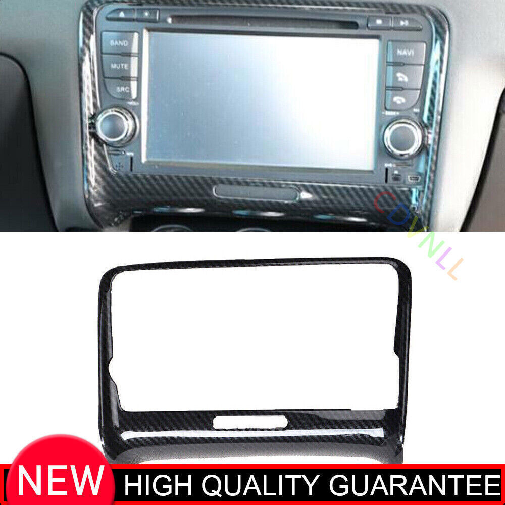 for Audi TT 2008-14 Carbon Fiber Central Control Navigation Frame Trim Cover 1P