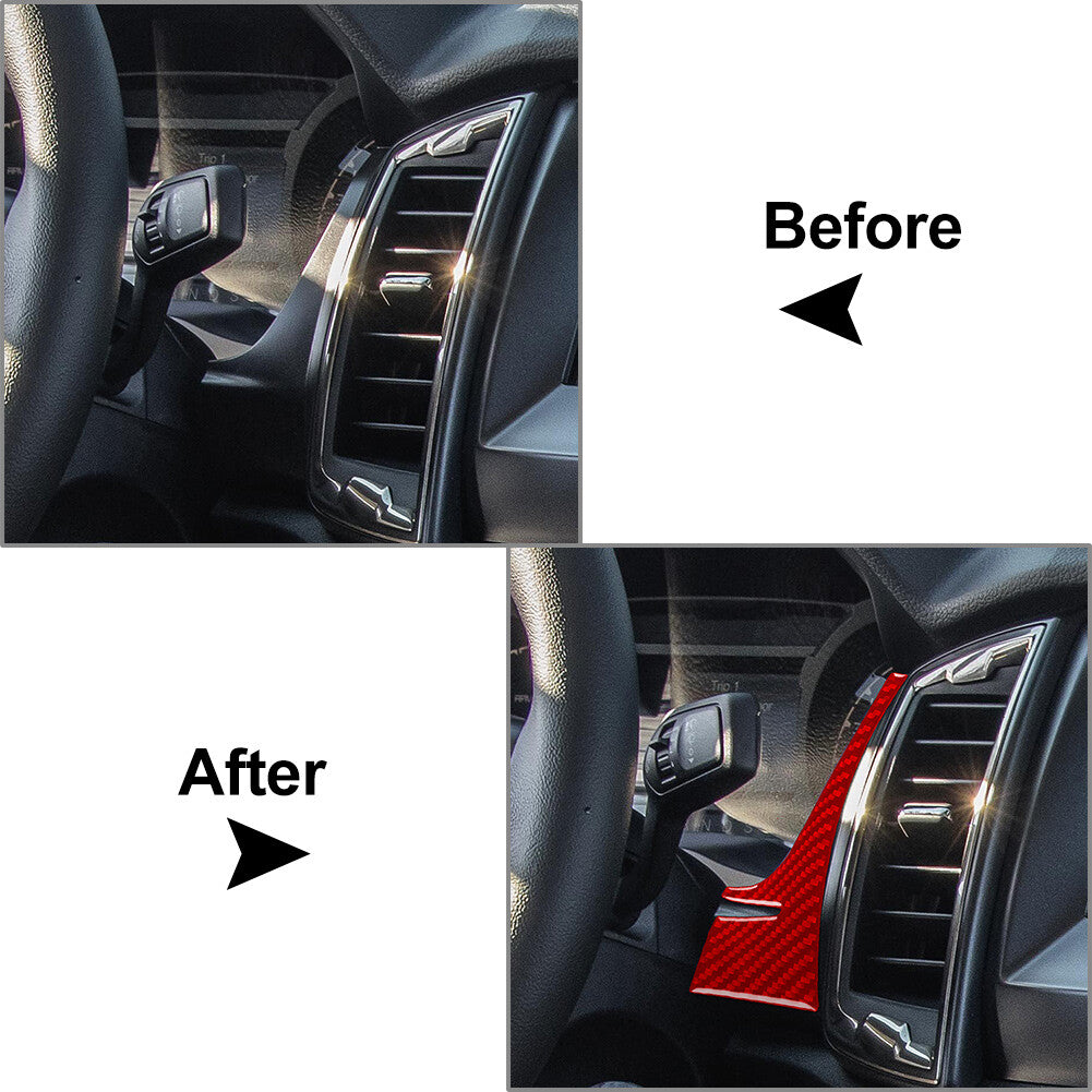 Carbon Fiber Speedometer Side Cover Trim for Ford Ranger Sport 2015-2022 2019