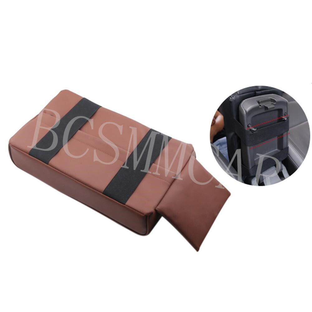 Car Armrest Pad Cover Center Console Box Cushion Protector With Cup Holder