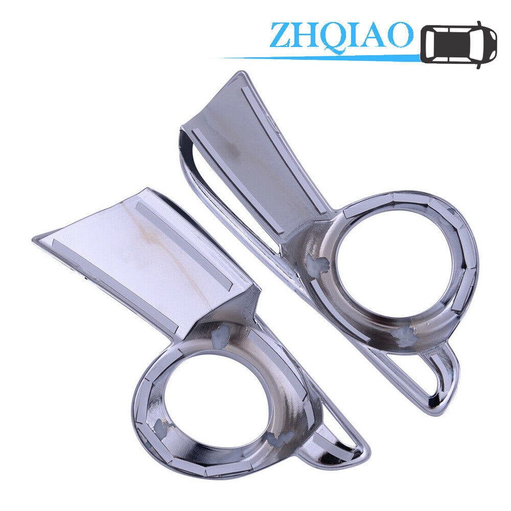 Front Fog Light Lamp Chrome Cover Trim Fit for Toyota Highlander 2017-2019