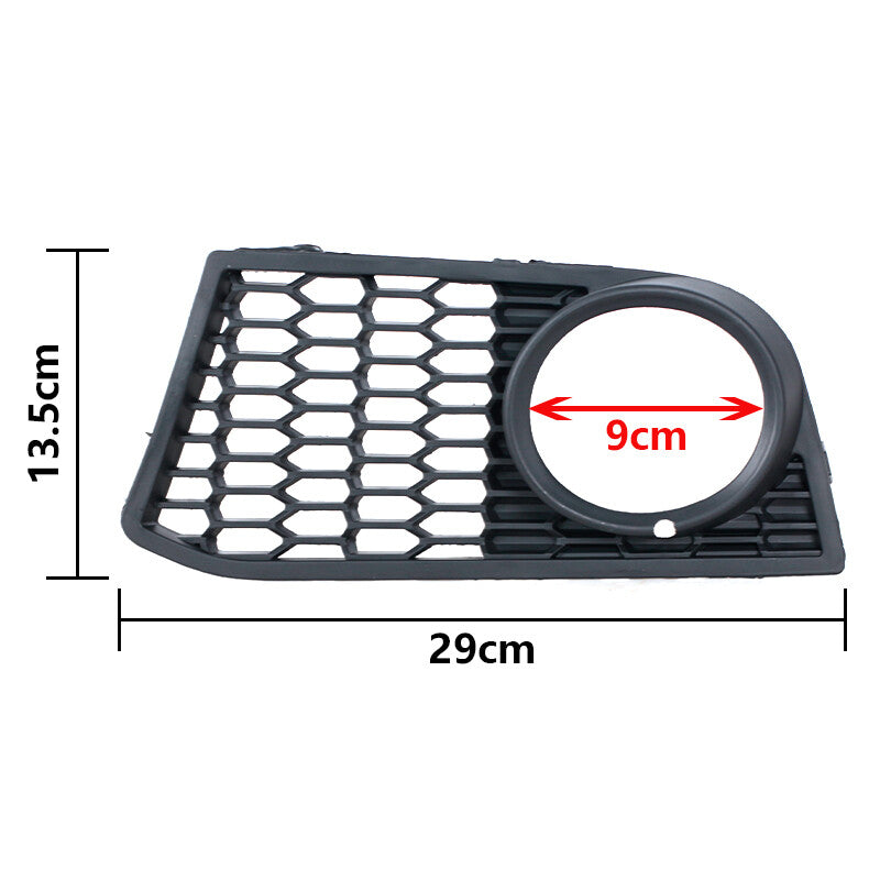 A pair of front fog light grilles suitable for BMW 5 Series F10 F18 520 523 525 2011-2014.