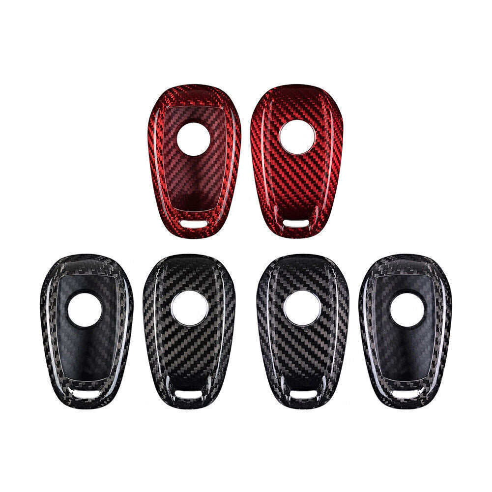 Black Carbon Fiber Keyless Fob for Smart Key Cover Fit for Alfa Romeo Giulia for Stelvio