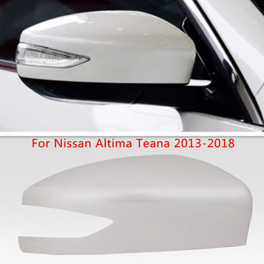 White RH Rearview Mirror Shell Cover Cap Fit for Nissan Altima Teana 2013-2018