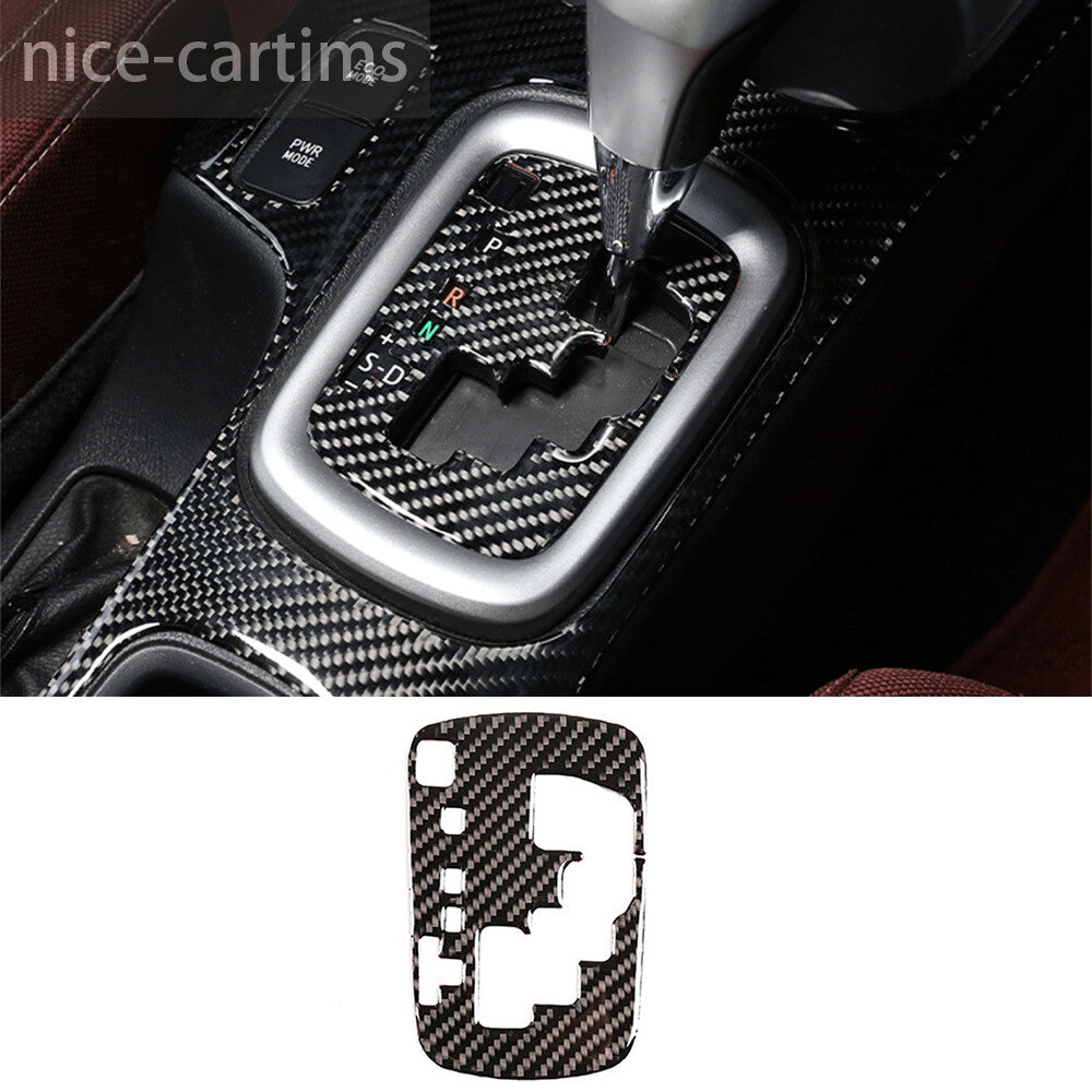 For T@yota Hilux Revo 2015-2021 Carbon Fiber Central Control Gear Indicator Trim