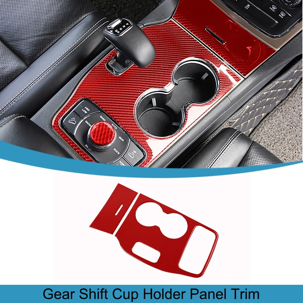 Gear Shift Water Cup Holder Panel Cover Trim for Jeep Grand Cherokee 2014 2015