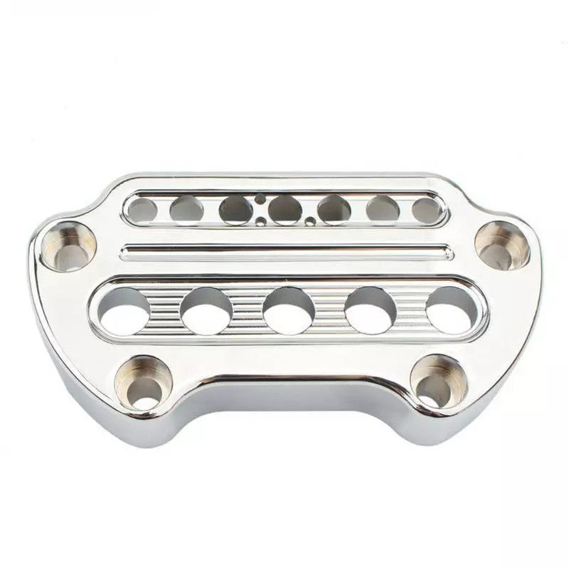 Chrome Indicator Handlebar Top Clamp for Harley Sportster XL 883 1200 Iron Dyna