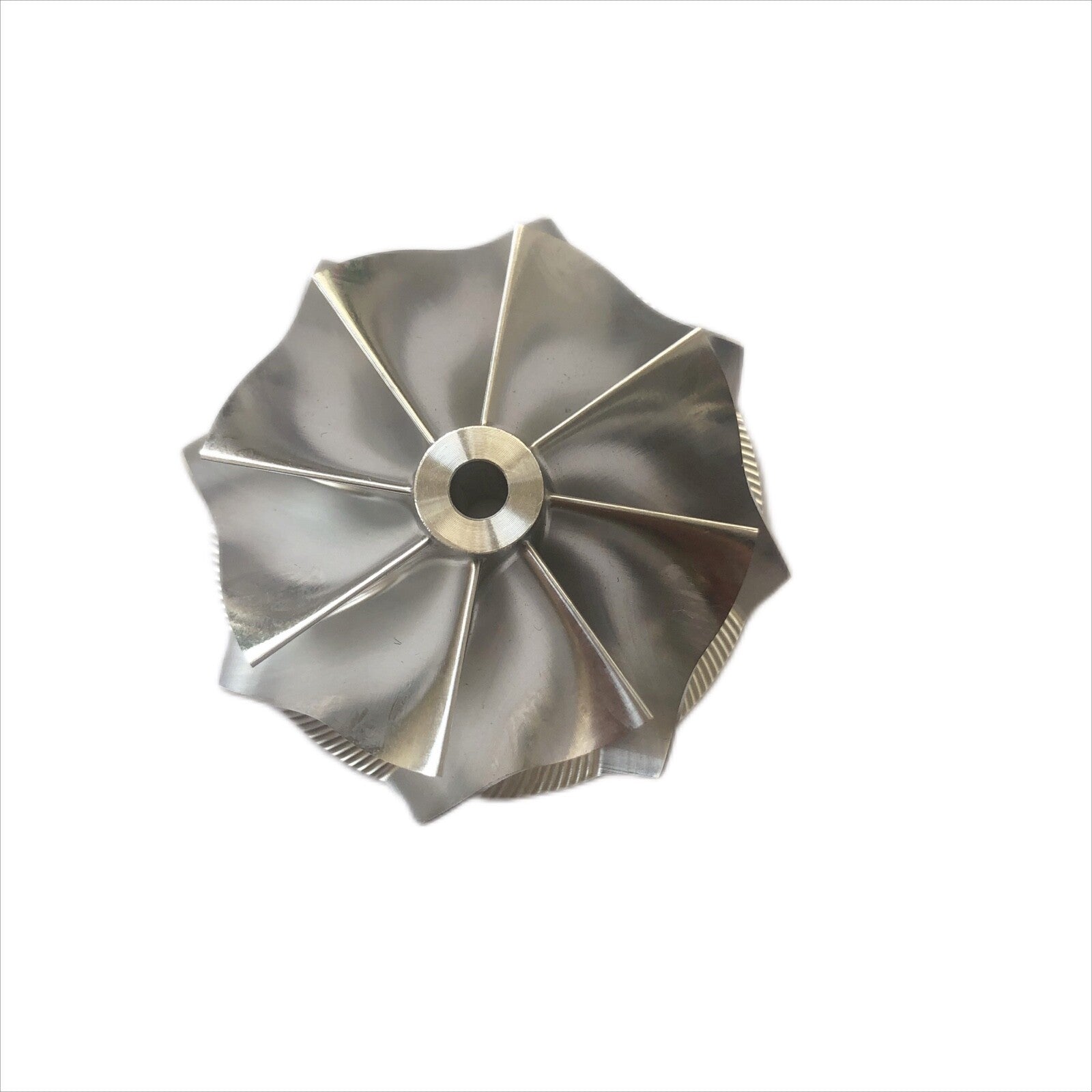 TD03 Reverse 40.00/46.00 mm 8+0 Blade Performance Turbine Billet Compressor Wheel
