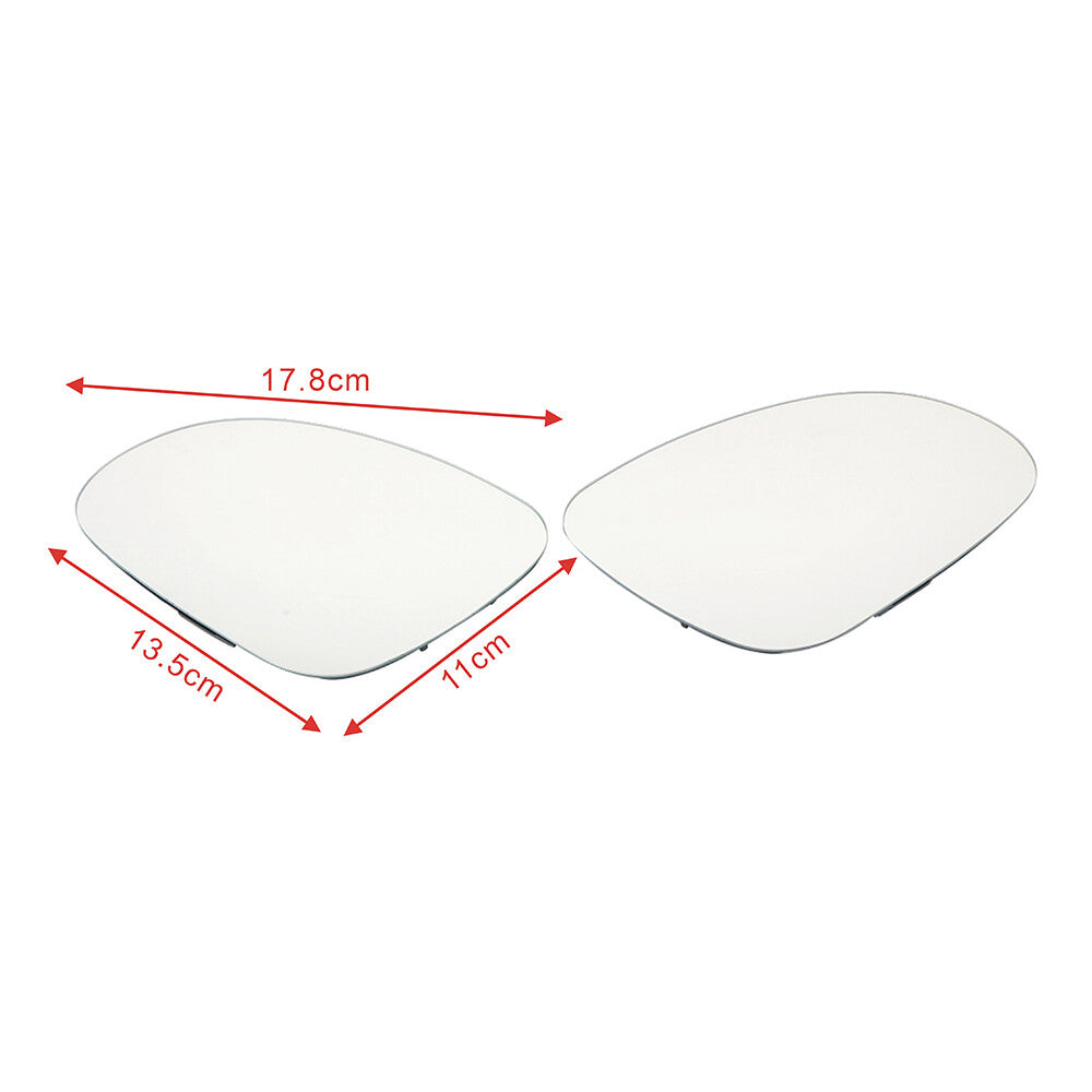 Blue heated rearview mirror glass is available on 2005-2010 for Volkswagen for Jetta for Passat R32 models.