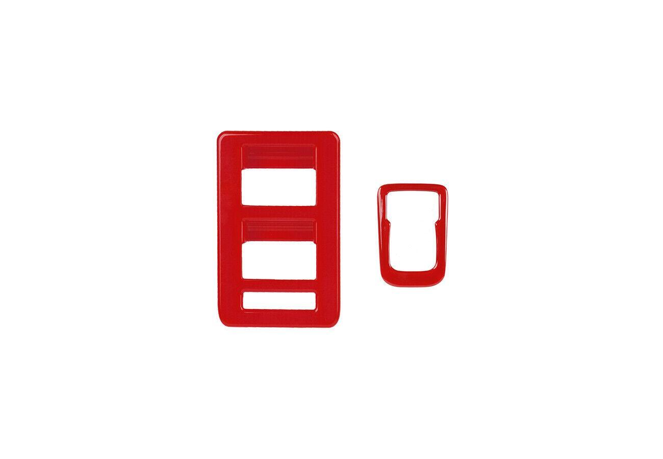 Red Window Switch Reversing Mirror Adjustment Cover Trim for Ford Bronco 21-23