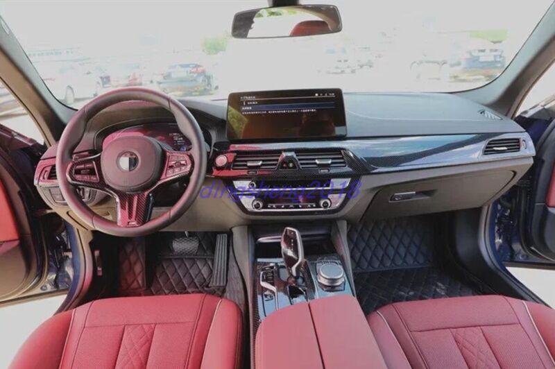 17-Piece Carbon Fiber Style Interior Trim Kit for BMW 5 Series 2018-2023