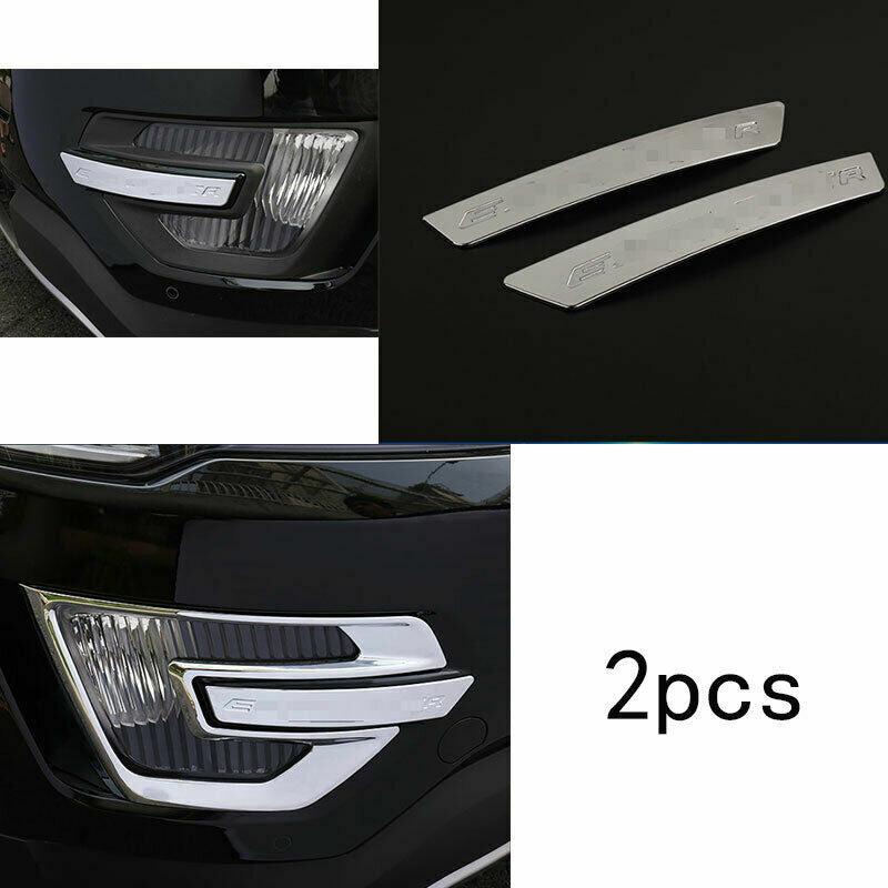 Fit for Ford Explorer 2016-17 Chrome ABS Front Fog Lamp Light Strip Trim Cover