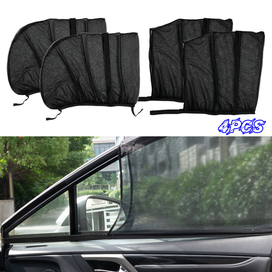 4X Universal Car Side Window Sun Shade Breathable Screen Cover Sunshade For Baby
