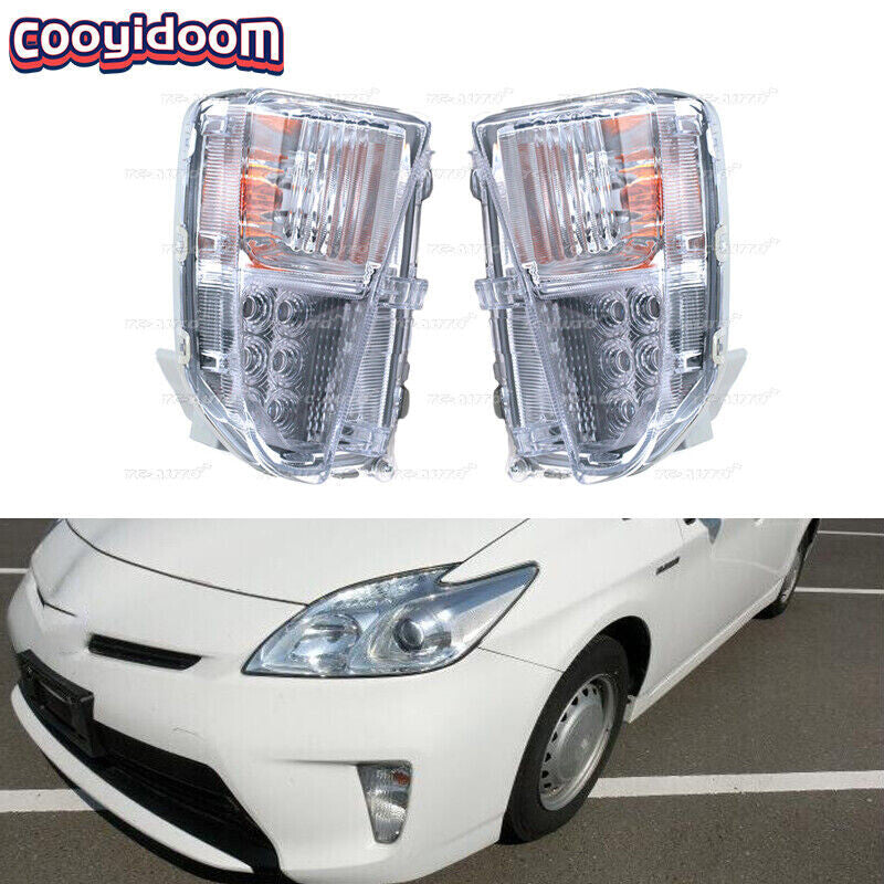 for Toyota Prius ZVW30 2012-15 LED Front Bumper Daytime Running Lights DRL LHRH