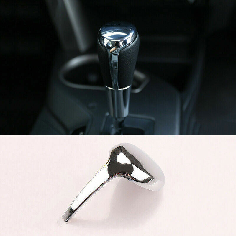 Chromed Car Interior Gear Shift Knob Cover Cap Trim for Toyota RAV4 2013-2018