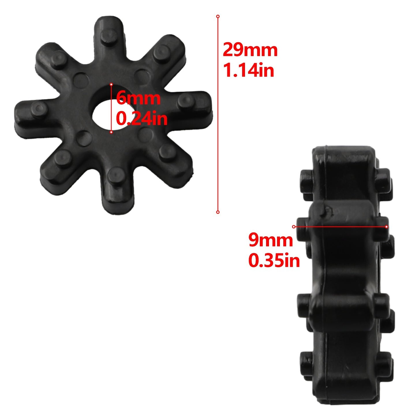 Flexible coupling steering coupler 6315-2K000FFF - Front view of automotive parts
