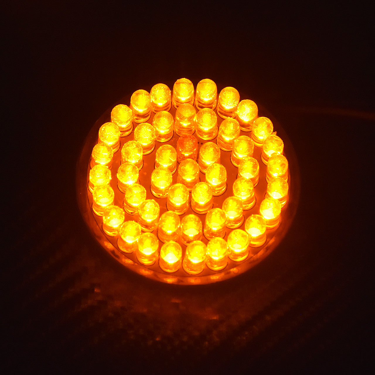 2 Amber 1156 Bullet Turn Signal LED Light w/ Smoke Lens Cover Fit for Harley