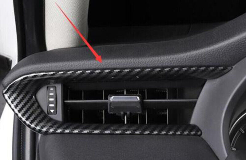 for Toyota Venza 2021-23 Carbon Fiber Dashboard Side Air Outlet Vent Cover Trims