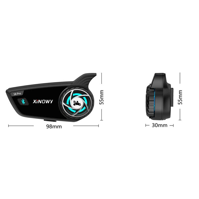 Motorcycle Waterproof Bluetooth Earphone MP3 Speaker Hands- Phone Interphone