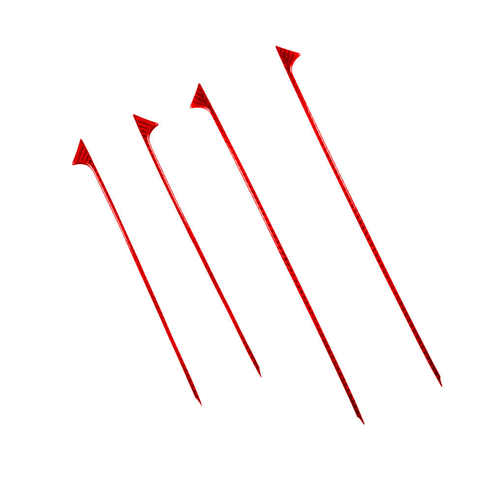 4X Red Door Storage Trim Strip Cover Carbon Fiber for Mercedes R-Class 2009-2012